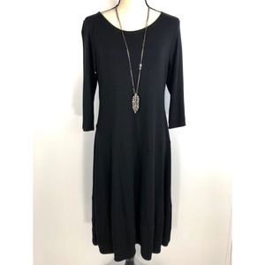 Eileen Fisher Shift Dress Size Small Black